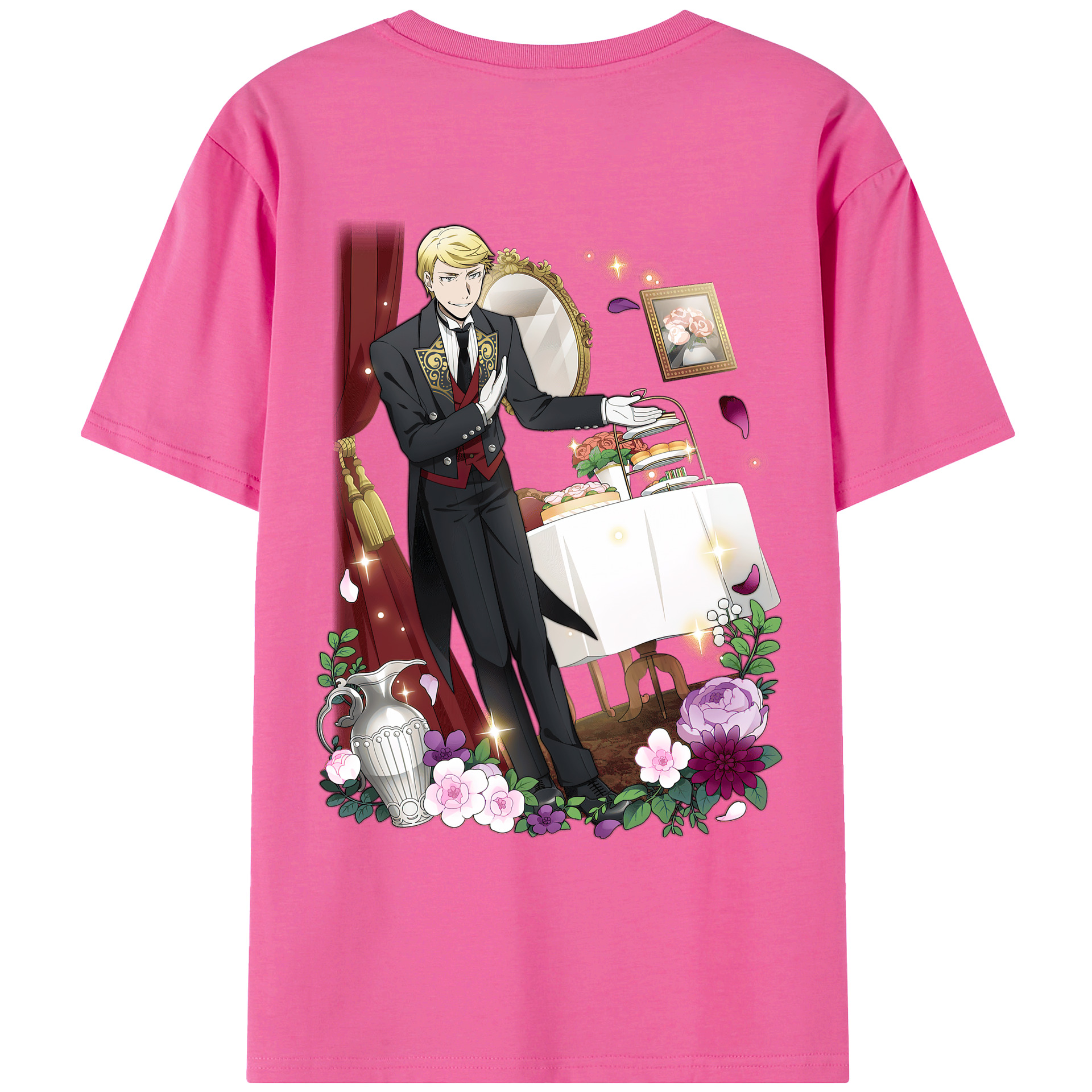 （画像用） 文豪ストレイドッグス Bungo Stray Dogs レディース半袖Tシャツ(バックプリント)